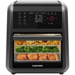 Chefman 6-in-1 Multifunctional Air Fryer Oven w/ 11.5L (12 Qt) Capacity, Digital Touchscreen - Black, New