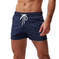 thumbnail image 1 of Mens Swimming Shorts Quick Dry Board Shorts Solid Navy L, 1 of 7