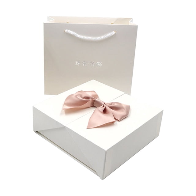 Gift Box Exquisite Workmanship East to Use Cardboard Artificial Rose Flower Jewelry Holder Valentine‘s Day Accessories