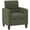Dark Green, variant on HOMCOM Modern Accent Chair Fabric Armchair w/ Non-Slip Pads, Dark Green