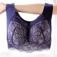 thumbnail image 4 of RKSTN Women's Plus Size Bra Unadjustable Sports Extra-Elastic Breathable Lace Trim Bra, 4 of 6