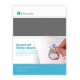 thumbnail image 2 of Silhouette Printable Scratch-Off Sticker Sheets 8.5"X11" 5pk-Silver - MEDIASCR-SILV, 2 of 2