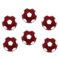 thumbnail image 2 of 6 Pcs Balles de Football Standard de Remplacement pour Table 1 1/4 Pieds' - Rouge Foncé, 2 of 8