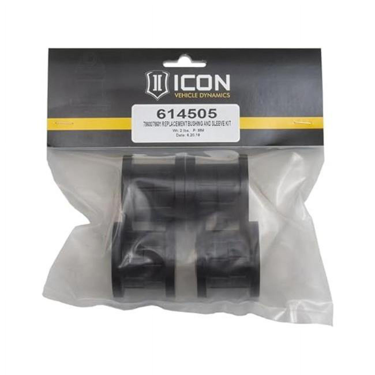 Icon 614505 Replacement Bushing & Sleeve Kit for 2007-2021 Chevy Tahoe, Black