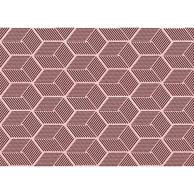 Ahgly Company Machine Washable Indoor Rectangle Transitional Pink Area Rugs, 2' x 5'