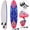 Rouge, variante sur Costway Planche de Surf 6 Pieds Foamie Body Surf Board avec 3 Palmes et Laisse pour Enfants Adultes