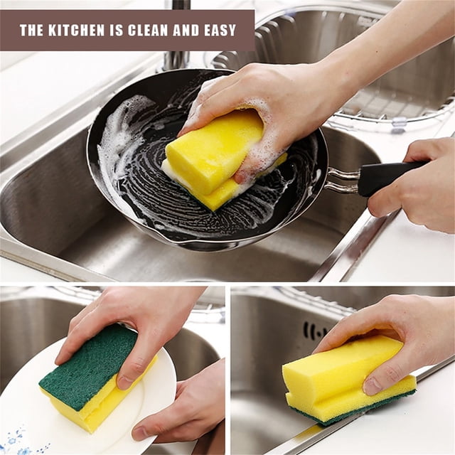 Oleegame 1PC Ten Dollar Items For Kitchen Dishwashing Nano-cotton Sponge High-density Cleaning Kitchen,Dining & Bar