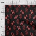 thumbnail image 1 of oneOone Cotton Cambric Black Fabric Floral Block Craft Projects Decor Fabric Printed By The Yard 56 Inch Wide, 1 of 4