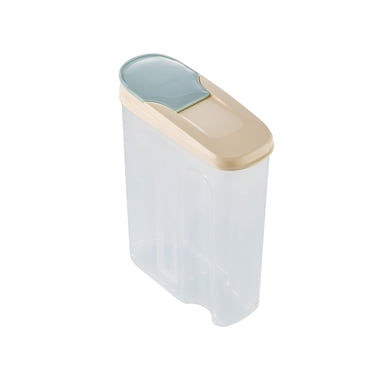 Rbaofujie Clear Storage Bins Airtight Cereal Storage Container Clear 2l Airtight Kitchen Food Storage Container with Lids and Compartments for Grain Sugar Flour Rice Nut Snacks Pantry Storage Cabinet