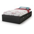 thumbnail image 2 of South Shore Spark Twin Mate's Platform Storage Bed with 3 Drawers, in Pure Black, 2 of 8