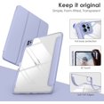 thumbnail image 2 of for iPad 10.9(2020), iPad 10 10.9 Inch Case with Transparent Shockproof Back Cover[Built-in Pencil Holder,Auto Sleep/Wake,Camera Protection]-Purple, 2 of 7