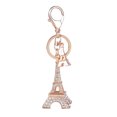 thumbnail image 1 of Key Chain Paris Eiffela Tower Diamond Alloy Keychain Girl Decoration Bag Hanging, 1 of 1