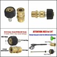 thumbnail image 3 of Bgsha M22 Rondelle Adaptateur Pivotant Ensemble 14mm 15mm Raccordement Rapide à 1/4“ 3/8“ Accessoire, 3 of 9