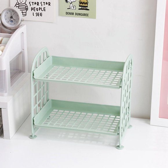 Kawaii Macaron Bureau Minimaliste Bureau Organisateur Étagère de Rangement Étudiant Dortoir Pliant Étagère Creuse