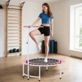 thumbnail image 2 of Soozier Trampoline de Rebond 40 Pouces pour Adulte avec Poignée Ajustable, Rose, 2 of 10