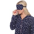 thumbnail image 4 of White Mark Women's Three-Piece Button-Down Pajama Set, 4 of 5