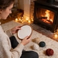 thumbnail image 3 of Leojiow Round Embroidery Hoop Rubber Embroidery Hoop For Display Imitated Ornament For Craft Sewing Diy Hanging 22Cm X 29Cm Utility, 3 of 6