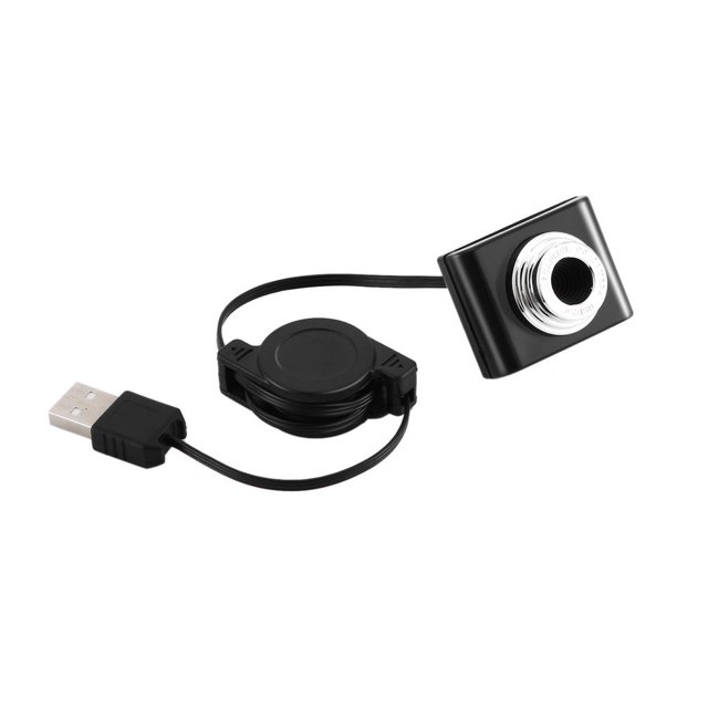 OUTAD Mini Caméra Web Haute Définition Ordinateur Multifonction Caméras Web de Bureau Portable USB Accessoire d'Ordinateur Pratique