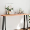 thumbnail image 1 of vidaXL Table Top Light Brown 140x40x(2-4)cm Treated Solid Wood Live Edge, 1 of 5