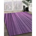 thumbnail image 3 of Ahgly Tapis Rectangulaire Lavable en Machine Intérieur Transitionnel Violet, 3 Pieds x 5 Pieds, 3 of 7