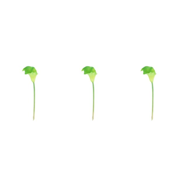 kurtrusly Wedding Decor With Simulated Calla - Choose Variety Of Colors And Styles With High 3D And Simulation Durable PU Tender green 3PCS