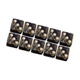 thumbnail image 2 of lionlar Acrylic Six Sided Dices Set Toys 16mm Opaque for RPG Math Teaching Golden, 2 of 6
