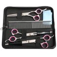thumbnail image 1 of Ensemble de Ciseaux de Toilettage pour Chien avec Pointe Ronde de Sécurité, Trousse de Ciseaux pour Chien en Acier Inoxydable Robuste Incluant Ciseaux Amincissants pour Chien Ciseaux Courbés Ciseaux Droits et Peigne pour Soins des Poils de Chien et Chat, 1 of 5