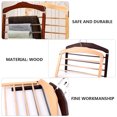 thumbnail image 4 of Miangastore 4pcs Multifunctional Non-slip Wooden Hanger Clothes Pants Drying Hanger, 4 of 8