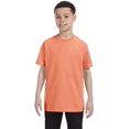 thumbnail image 2 of Hanes Authentic TAGLESS Kid`s Cotton T-Shirt, L, Candy Orange, 2 of 4