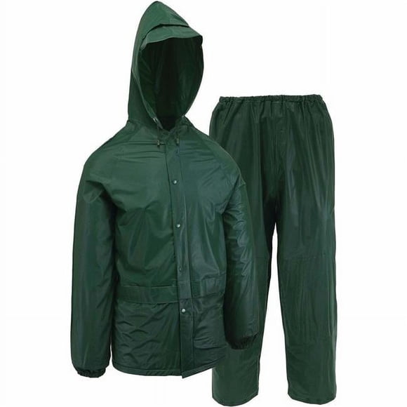 Safety Works 108506 West Chester PVC Rain Suit, Green - Medium - 2 Piece