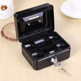 thumbnail image 4 of Metal Cash Box with Money Tray Lock Box, Mini Money Saving Organizer for Household Cash Management, Portable Money Storage Safe for Car, 4 of 7