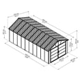 thumbnail image 3 of CANOPIA by PALRAM Yukon 11 ft. x 21 ft. Dark Grey Storage Shed / Garage, 3 of 8