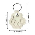 thumbnail image 2 of Wzzjkit Dog Storage Keychain Cute Leather Paw Keychain Pet Hair Keepsake Keyring Unique Memorial Collection Keychain Pet Memorial Gifts for Bag Purse Paw Key, 2 of 7