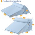 thumbnail image 2 of Wedge Pillows for Adult Adjustable Bed Wedge Pillow for Post Surgery Triangle Pillow Headboard with Bolster Cushion for Sleeping Acid Reflux Neck & Back Support and Dark G, 2 of 9