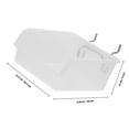 thumbnail image 2 of HIAKDOFT 6pcs Pegboard Bins Slanted Opening ABS Transparent Construction for Workshop Accessories Users, 2 of 7