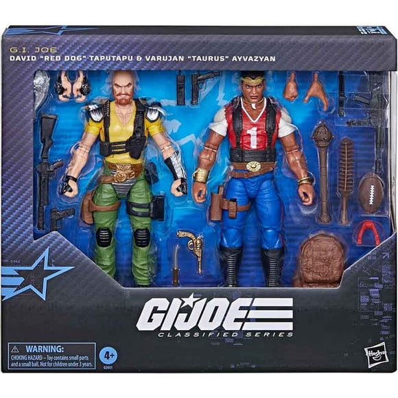 G.I. Joe Classifié Figurine Articulée de 6 Pouces, Ensemble de 2 - David Red Dog Taputapu et Varujan Taurus Ayvazyan