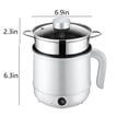thumbnail image 3 of LSLJS Hot Pot, 1.7 Liter Wok with Steam Compartment, 2 Speed Heat Setting, Dorm/Office/Travel Mini Hot Pot Multifunctional Frying Pan, 3 of 9