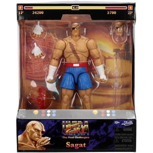 Street Fighter 2 Les derniers challengers 8 Figure d'action de pouce Deluxe - Sagat