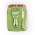 thumbnail image 3 of Oleegame 2PC Vegetable Peeler Stainless Steel Ceramic Set With Fruit Vegetable Peeler Knife Mini Cutting Board Colorful Kitchen Tools 3PCS, 3 of 4