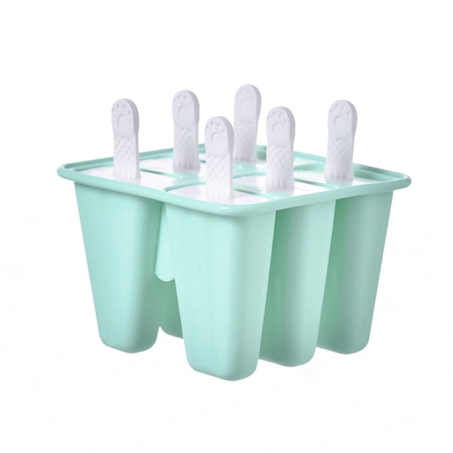 Moules à Sucettes Glacées en Silicone à 6 Trous Moules à Sucettes Glacées Moules Classiques Plateaux Réutilisables
