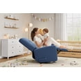 thumbnail image 3 of Recliner Chairs, Swivel Rocker Recline, Glider Recliner Nursery Chair, Recliner Chair for Adults, 360°Swivel Glider Rocking Chair for Living Room, Bedroom, Office, RV, Small Spaces, Linen, 3 of 7