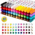 thumbnail image 3 of Paint Marker Pens - 48 Colors Permanent Oil Based Paint Markers, Medium Tip, Quick Dry and Waterproof Assorted Color Marker for Metal, Wood, Plastic,, 3 of 7