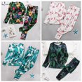 thumbnail image 3 of REDHOTYPE Nouveau Pyjama pour Femme à Fleurs Pyjama à Manches Longues Ample Doux Col Rond Grande Taille Pyjama Décontracté pour Femme Tenue d'Intérieur, 3 of 5