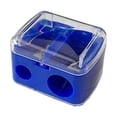 thumbnail image 2 of Yhmxh Double-hole Pencil Sharpener Office Stationery Student Pencil Sharpener Pencil Sharpener Manual Pencil Sharpener Plastic Roll, 2 of 2