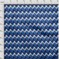 thumbnail image 3 of oneOone Cotton Poplin Fabric Chevron Geometric Printed Fabric 1 Yard 56 Inch Wide, 3 of 4