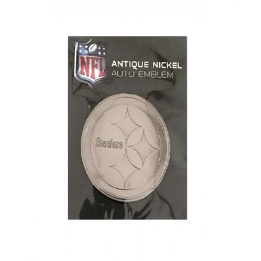 Pittsburgh Steelers Emblème Auto Nickel Antique