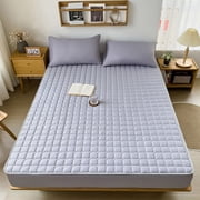 Sokhug Queen Size Mattress Pad - Cooling Breathable Mattress Topper, Quilted Fitted Mattress Protector, Pillow Top Mattress Cover with Deep Pocket, Soft, Machine Washable