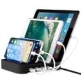 thumbnail image 1 of Station de Recharge Multi-Appareils, Station de Recharge USB avec Commutateur pour Téléphone Cellulaire, Station de Recharge à 4 Ports pour Plusieurs Appareils, 1 of 8