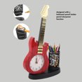 thumbnail image 4 of Vintage Desk Clock, Thick Pointers Guitar Shape Mechanical Alarm Clock  For Bedroom, 4 of 8