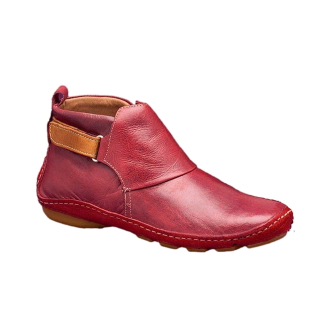 Bottes XZNGL pour Femmes Hiver Bottes d'Hiver pour Femmes Automne Hiver Bottines pour Femmes Bout Rond Talon Compensé Bas Bottes Chaussures Décontractées